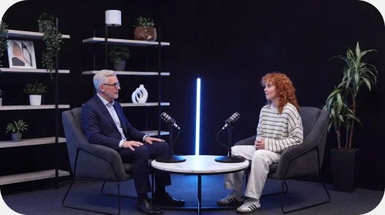 Still from the podcast: Teaching a surgeon to design