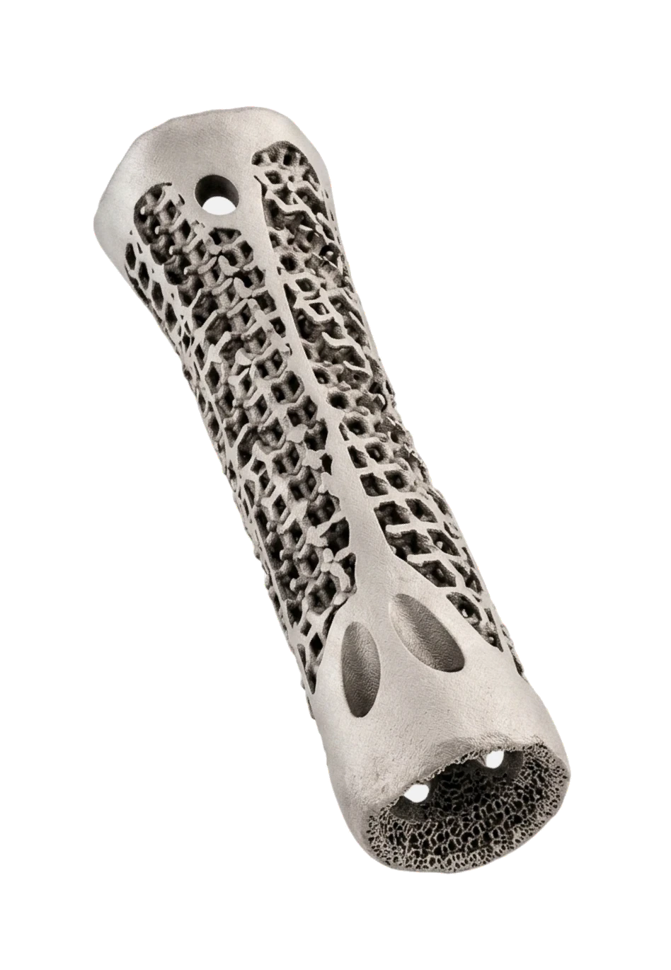 A porous titanium orthopedic implant